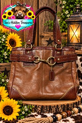 Vintage Coach Hamptons Embossed Leather bag