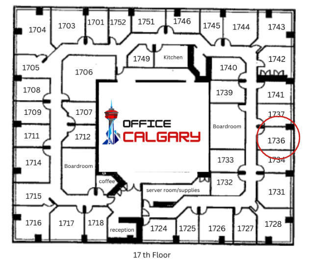 Private Office #1736 - 143 sqft -  Window View
