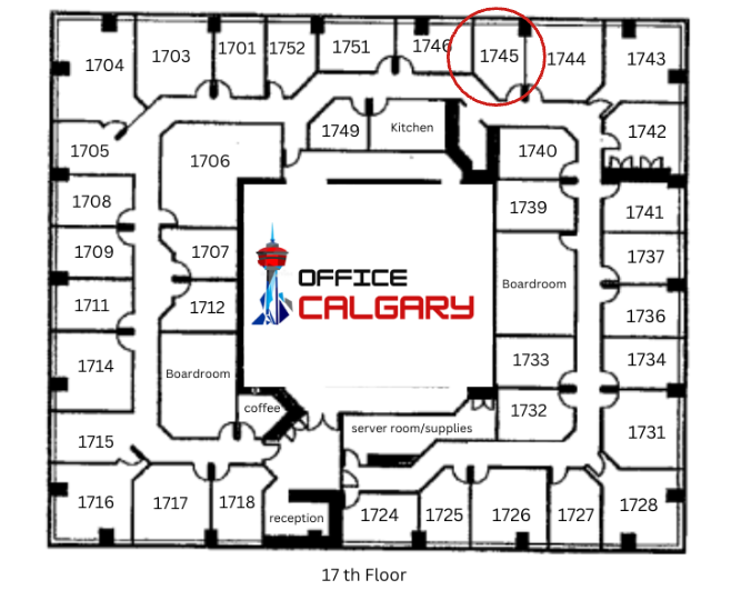 Private Office #1745 - 114 sqft -  Window View