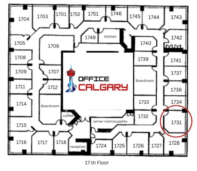 Private Office #1731 - 218 sqft -  Window View