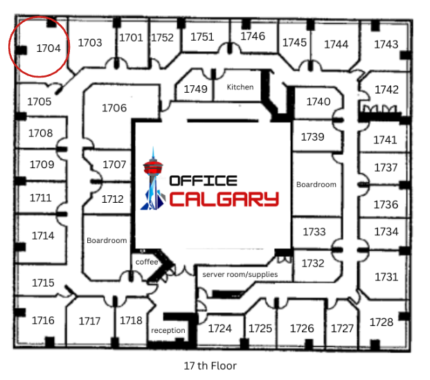 Private Office #1704 - 300 sqft -  Window View