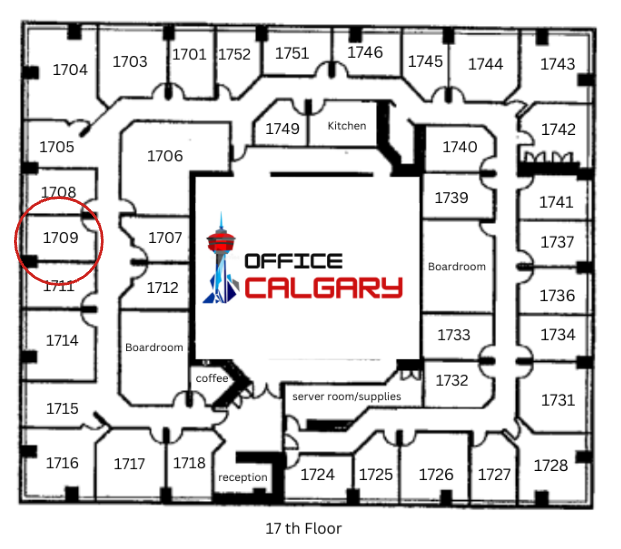 Private Office #1709 - 143 sqft -  Window View