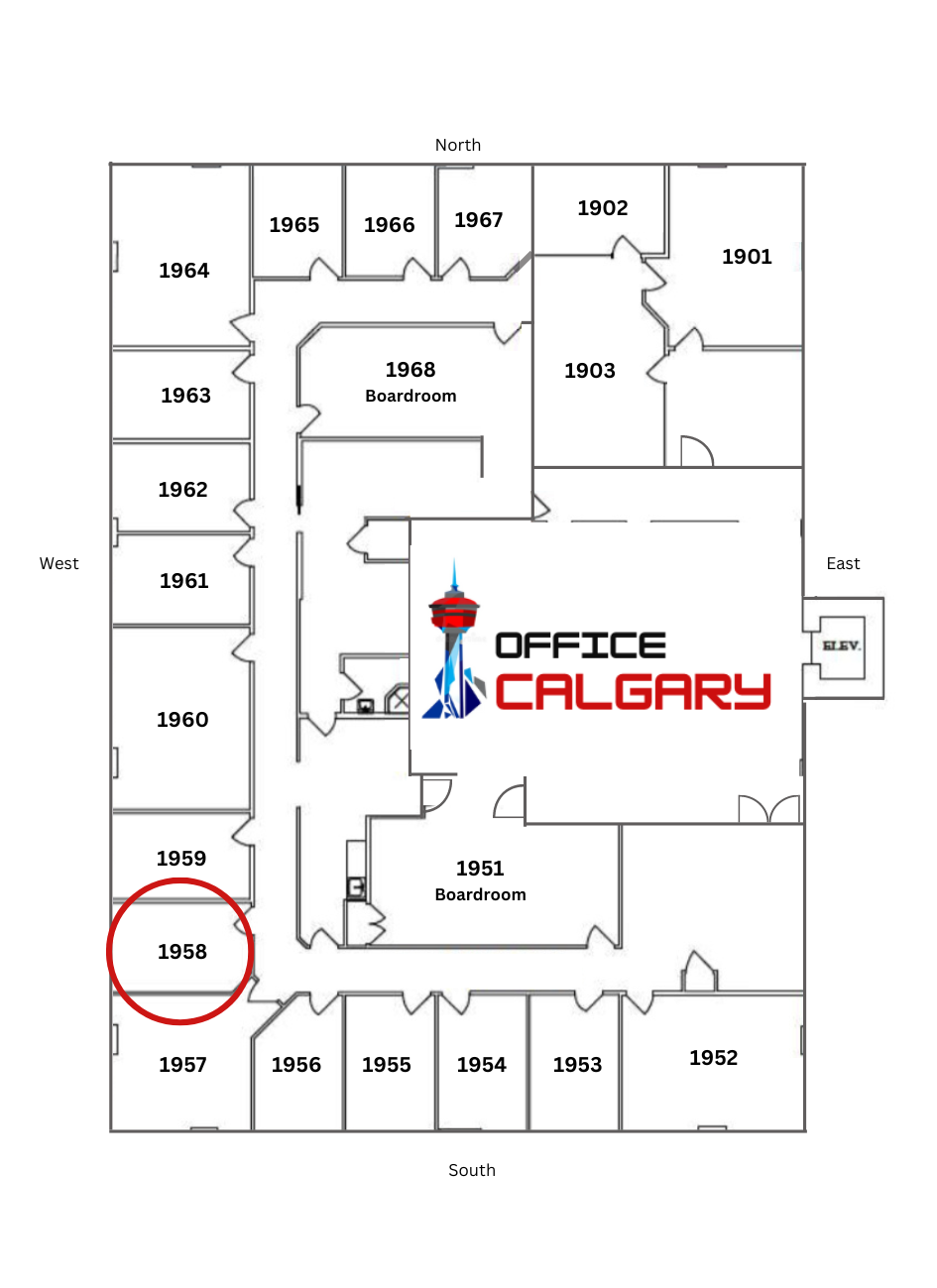 Private Office #1958 - 145 sqft - Window View