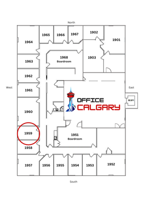 Private Office #1959 - 145 sqft - Window View