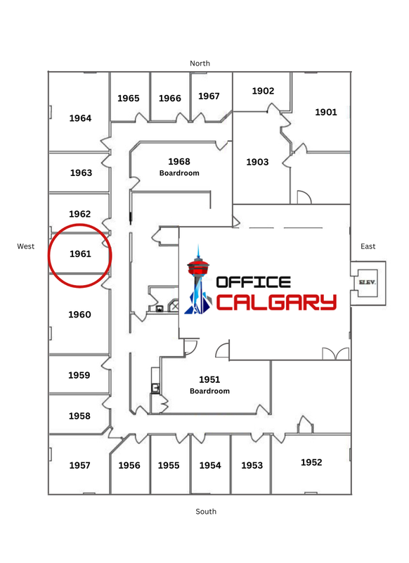 Private Office #1961 - 145 sqft - Window View