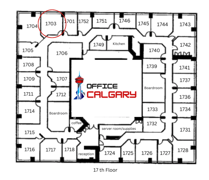 Private Office #1703 - 218 sqft -  Window View
