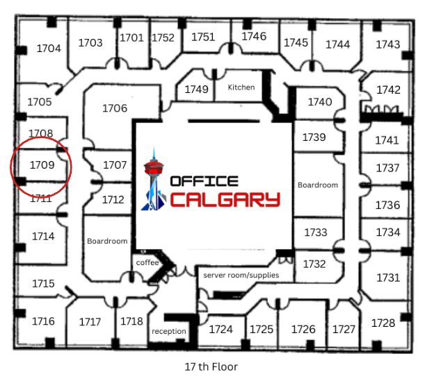 Private Office #1709 - 143 sqft -  Window View