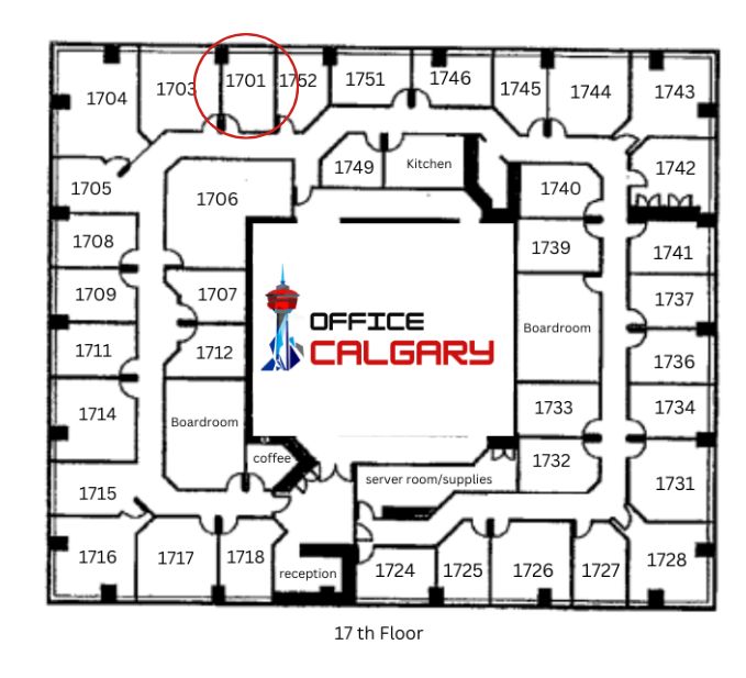 Private Office #1701 - 125  sqft -  Window View