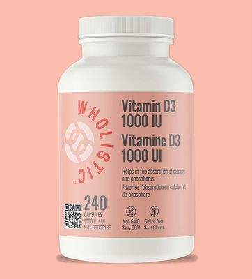 Vitamin D3 1000IU 240caps (Wholistic)
