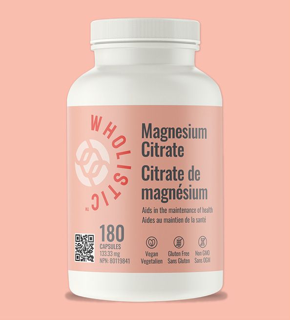 Magnesium Citrate - 180caps (Wholistic)