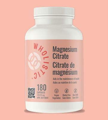 Magnesium Citrate - 180caps (Wholistic)