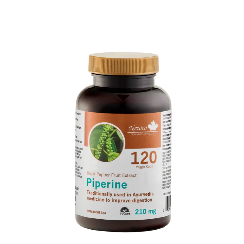 Piperine - Enhances Absorption of Sulforaphane, Curcumin, etc 120 Veggie Caps