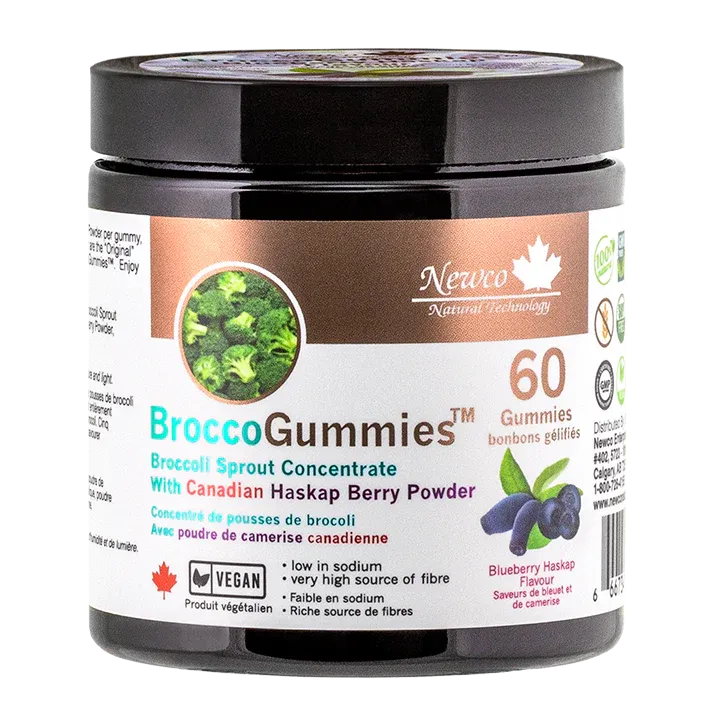 BroccoGummies™ - Blueberry Haskap 60 Gummies
