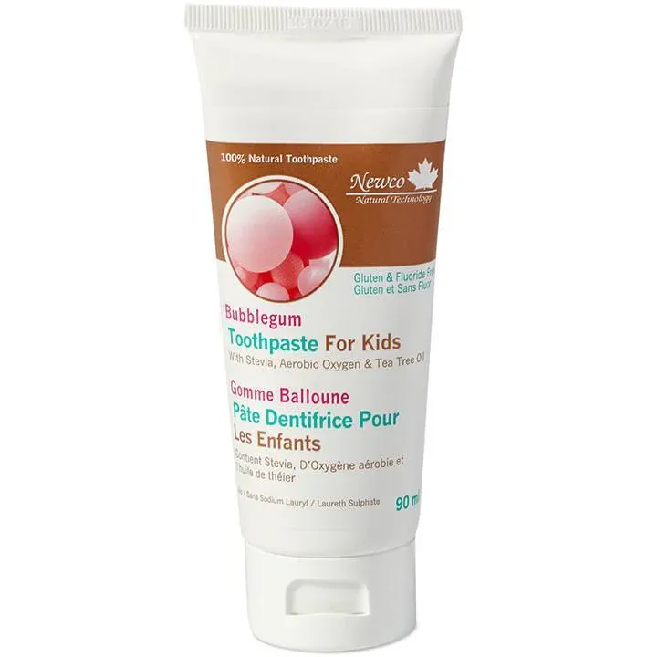 Bubblegum Fluoride Free Kids Toothpaste  90ml