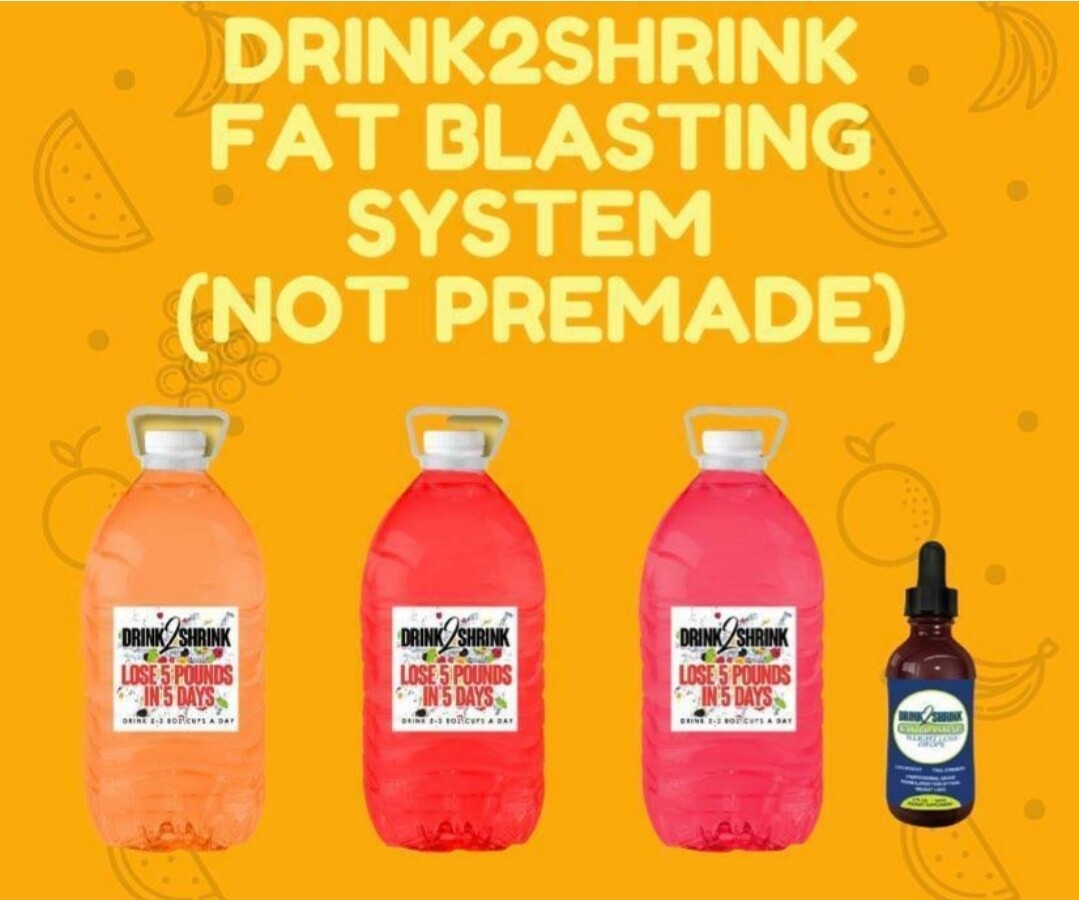 Carson&#39;s Drink2Shrink Fat Blasting System.  4 week supply of drink + fat blasting drops