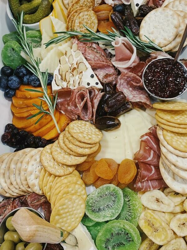 Luxe PARTY Charcuterie Platter with Wood Board