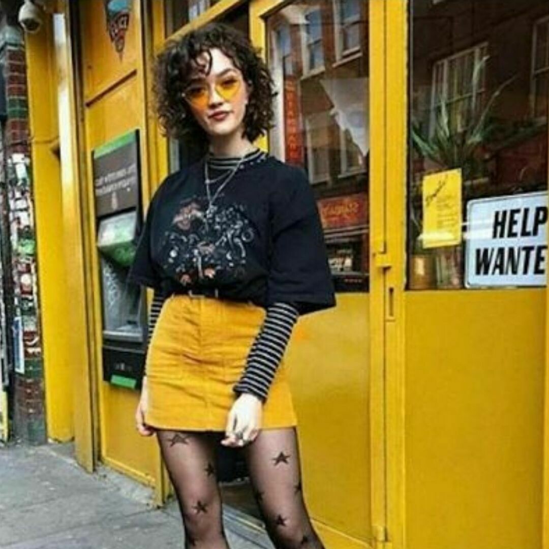 falda mostaza