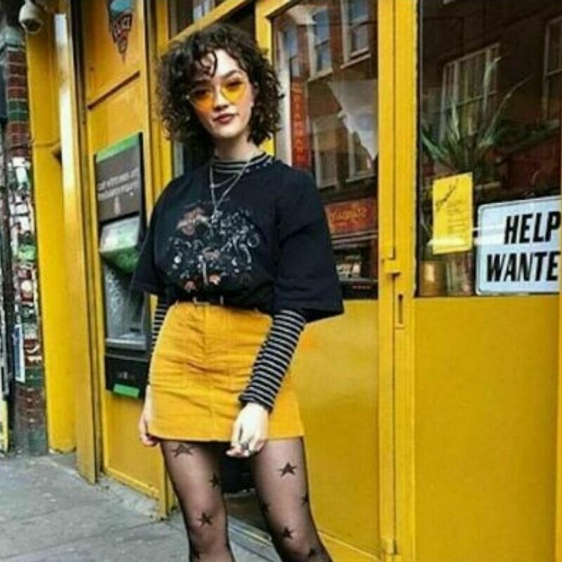 falda mostaza