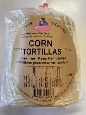 Tres Marias Corn tortillas 4&quot;  90 pcs