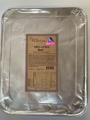 Torta Azteca Beef-Medium Spicy Family 2.100 kg