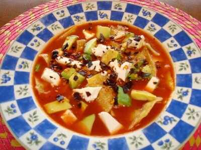 Tortilla Soup with Chicken GF