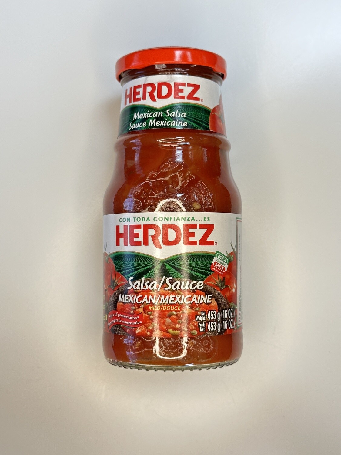 Herdez Salsa Mexican jar medium 453g