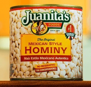 Juanita&#39;s hominy 108 oz