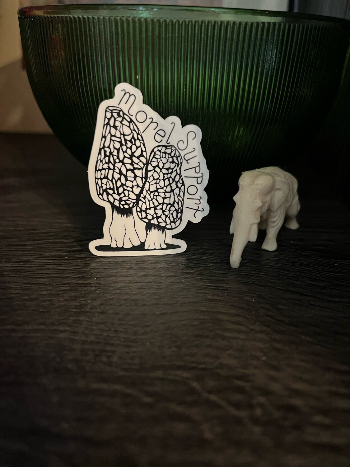 Sticker- morel support