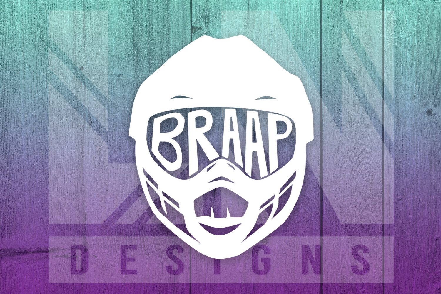 BRAAP Helmet Decal
