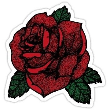 Flower sticker