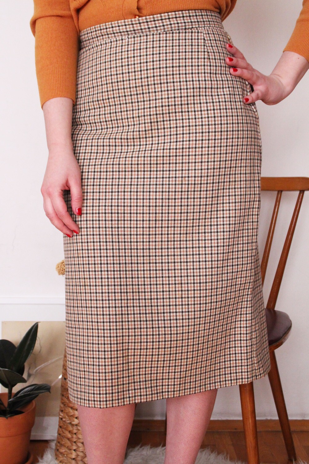 Handmaid plaid skirt