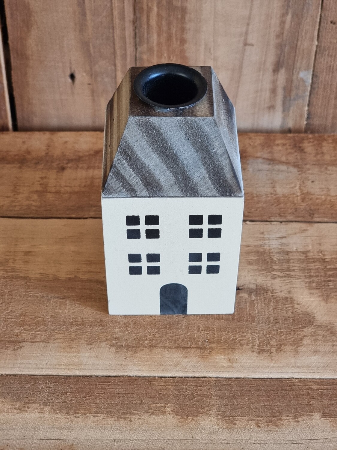 Holz Haus Stabkerzenhalter