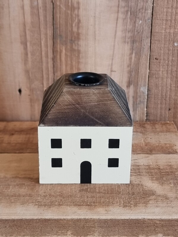 Holz Haus Stabkerzenhalter