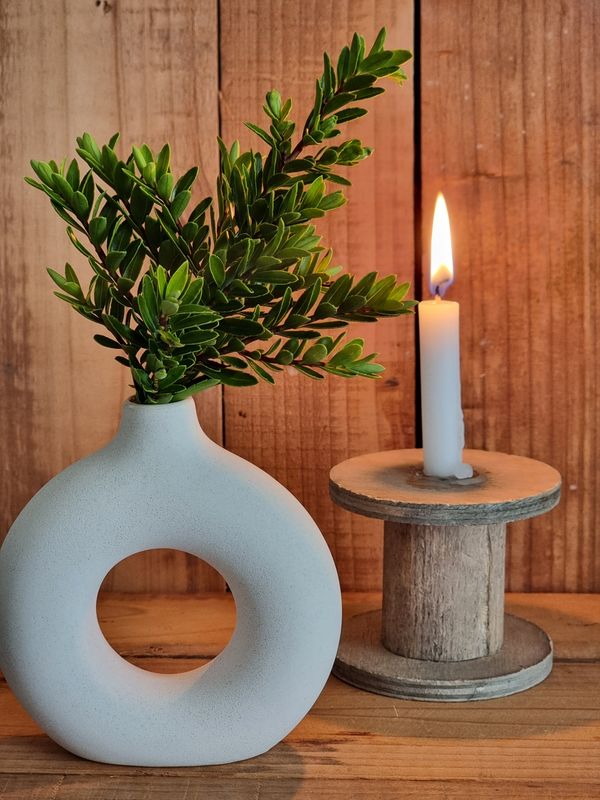 Mini Vase aus Steingut