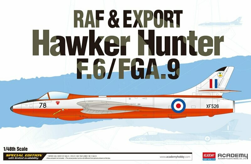 Academy 12312 1/48 F.6/FGA.9 HAWKER HUNTER RAF & EXPORT Academy 12312 1/48 F.6/FGA.9 HAWKER HUNTER RAF & EXPORT