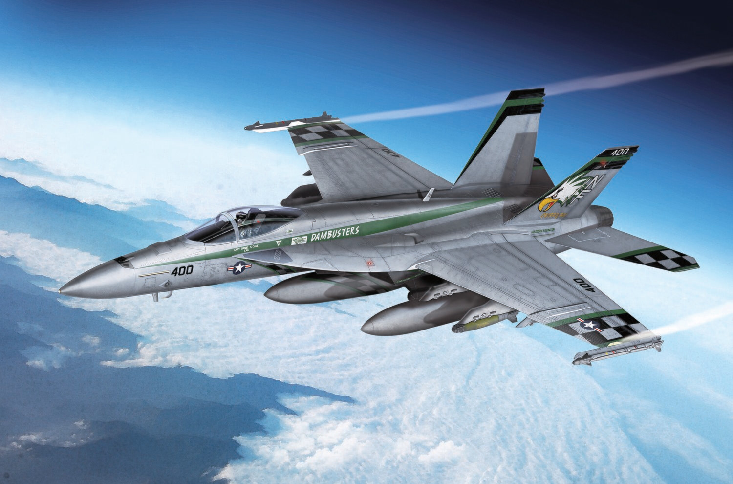 Academy 12565 1/72 USN F/A-18E "VFA-195 Chippy Ho"