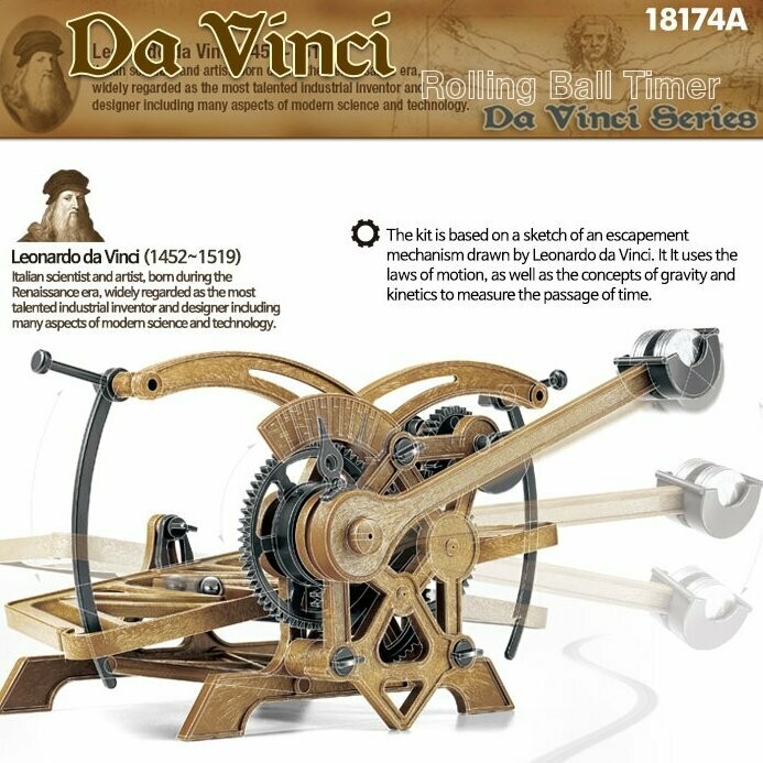 ACADEMY AC18174 DA VINCI ROLLING BALL TIMER