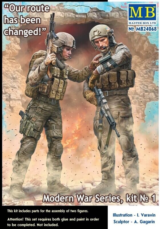 MASTER BOX MB24068 1/24 Modern war series Our route has been changed MASTER BOX MB24068 1/24 Modern war series Our route has been changed