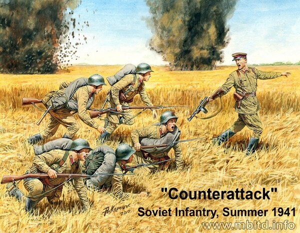 MASTER BOX MB3563 1/35 "Counterattack" Soviet Inf. Summer 1941