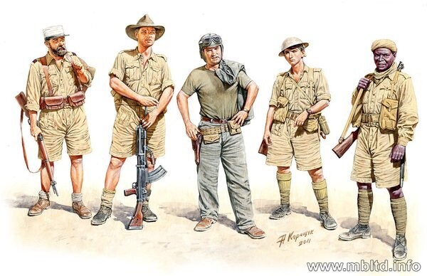 MASTER BOX MB3594 1/35 Allied Forces, North Africa, WW II era