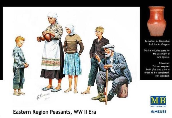 MASTER BOX MB3588 1/35 Eastern Region Peasants, WW II era