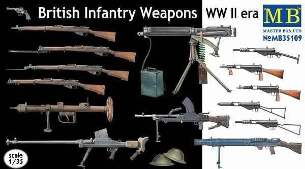 MASTER BOX MB35109 1/35 British infantry weapons WW II era