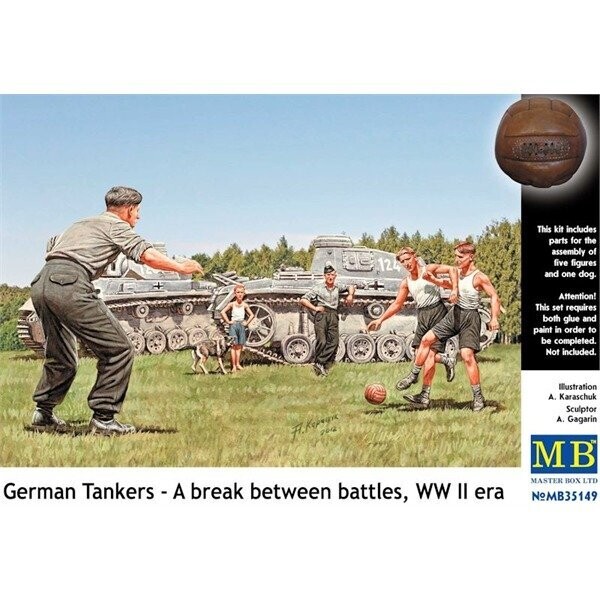 MASTER BOX MB35149 1/35 German Tankers-A break between battles WW II