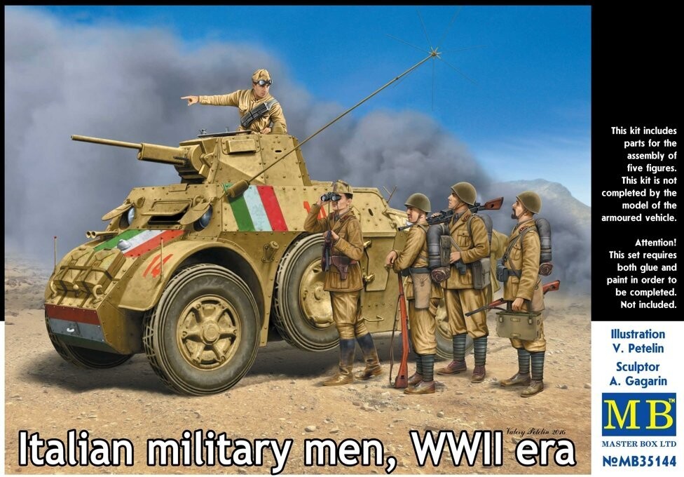 MASTER BOX MB35144 1/35 Italian military men WWII era