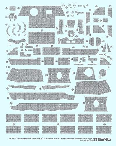 MENG SPS052 1/35  Sd.Kfz.171 Panther Zimmerit Decal C
