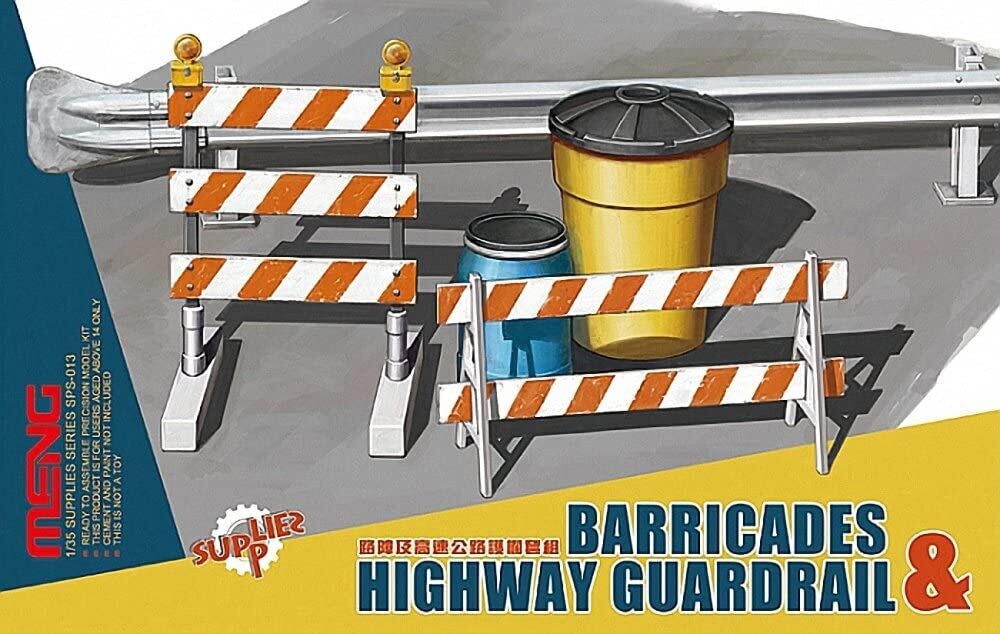 MENG SPS013 1/35 Barricades & Highway Guardrail