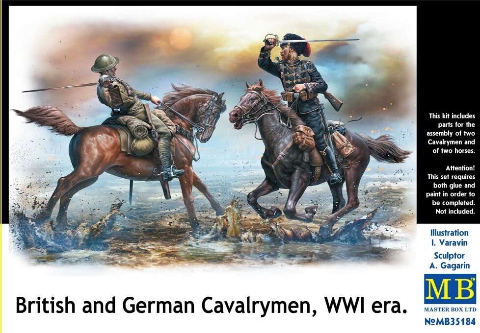 MASTER BOX MB35184 1/35 British and German Cavalrymen, WWI era