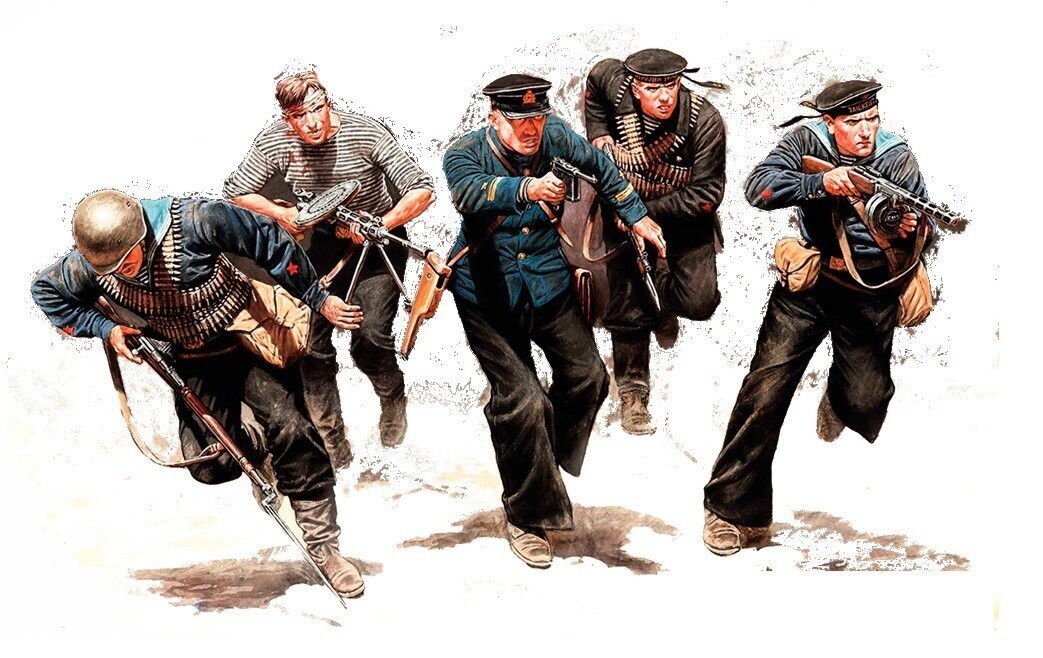 MASTER BOX MB35153 1/35 Soviet Marines Eastern Front Kit #3 - ANGEBOT !!!