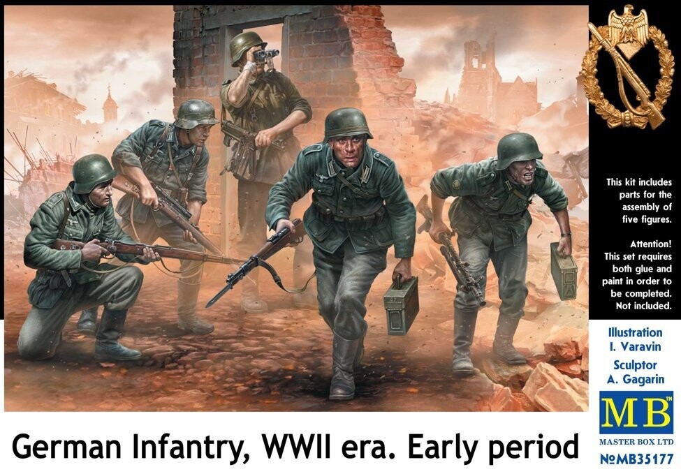 MASTER BOX MB35177 1/35 German Infantry WWII era Early period