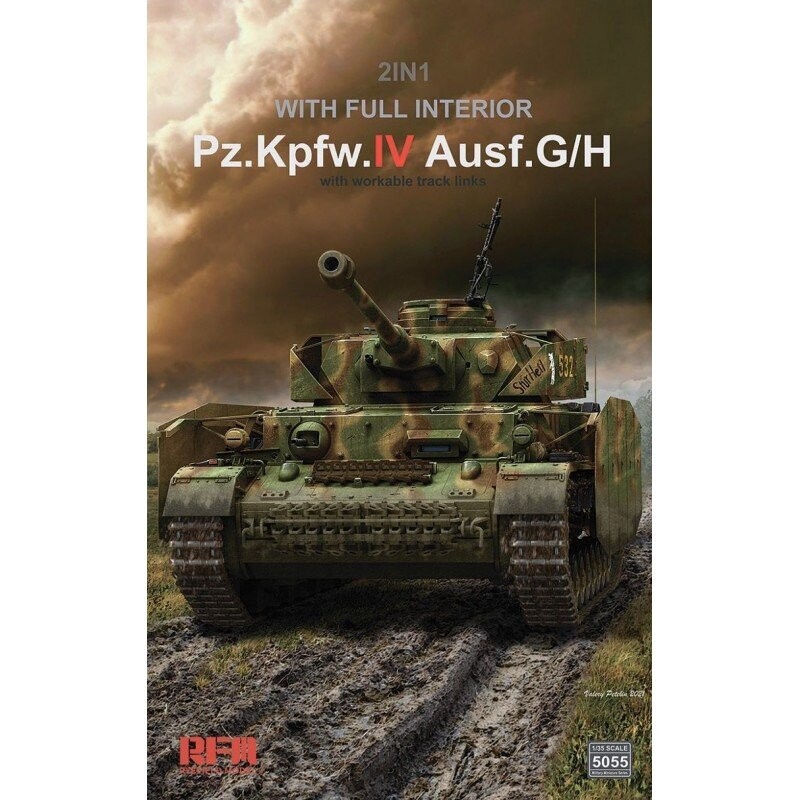 Rye Field Models RM5055 1/35 Pz.IV Ausf. G/H 2in1 w/full Interior